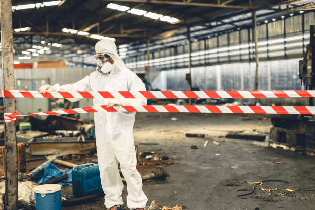 Professional Hoarding Cleanup technician working in Bridgeport, NJ
